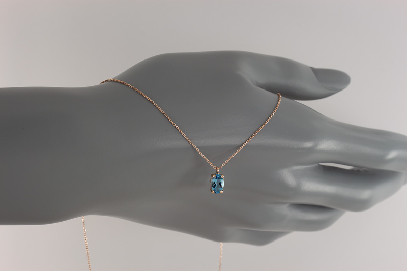 Изображение Золотая цепочка с топазом 45-47 см