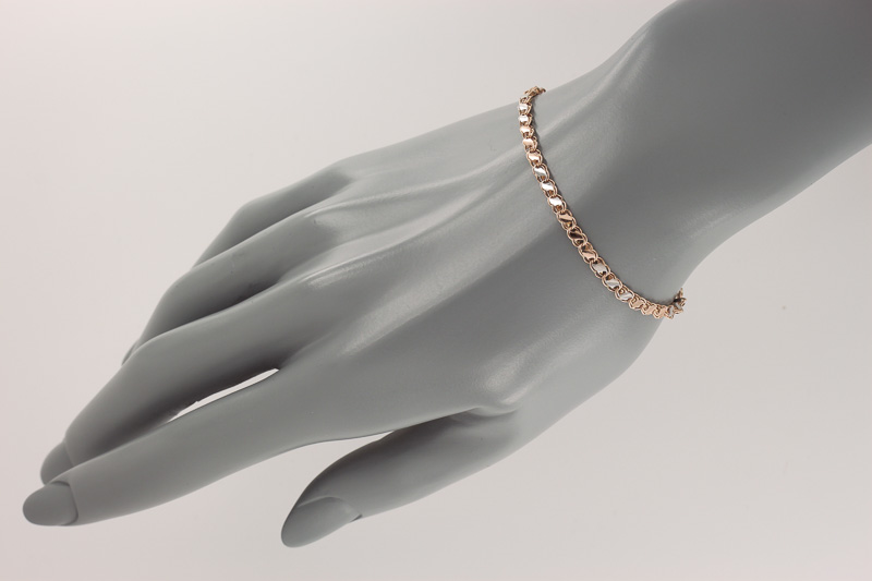 Изображение Золотой браслет 18,5 см