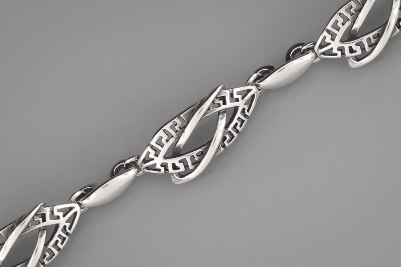 Изображение Серебряный браслет 17-19,5 см