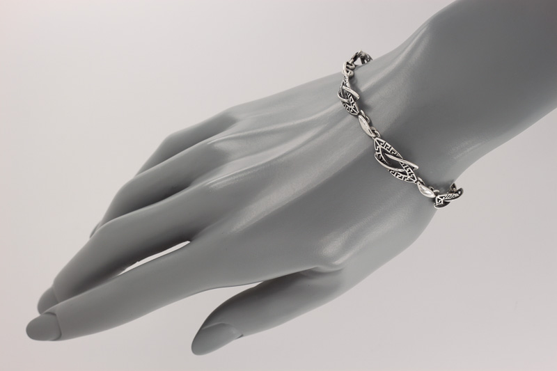 Изображение Серебряный браслет 17-19,5 см