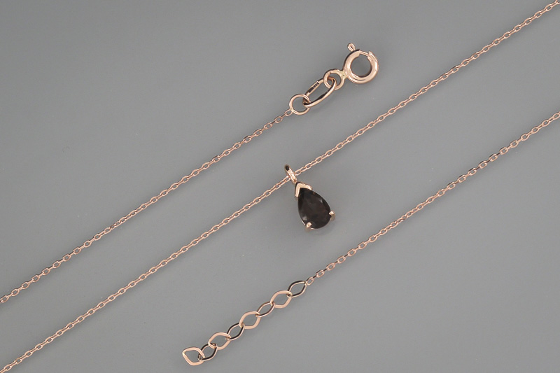 Изображение Золотая цепочка с раухтопазом 45-47 см