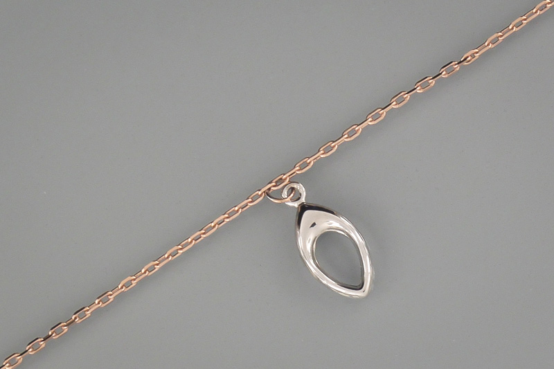 Изображение Золотой браслет на ногу 21,5-24,5 см