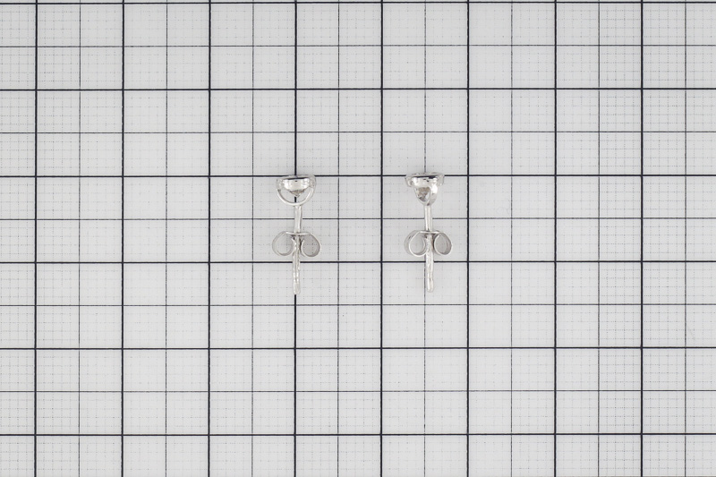 Изображение Серьги из белого золота с цирконами