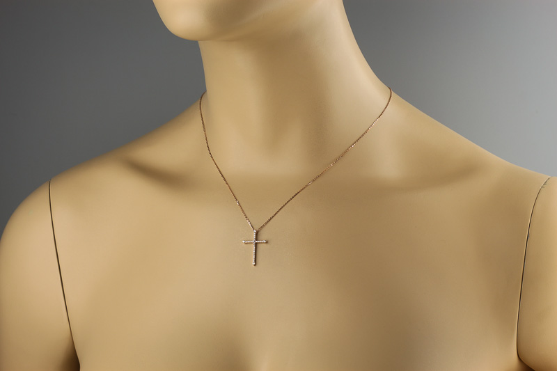 Изображение Золотая цепочка с цирконами 43 см