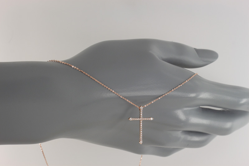 Изображение Золотая цепочка с цирконами 43 см