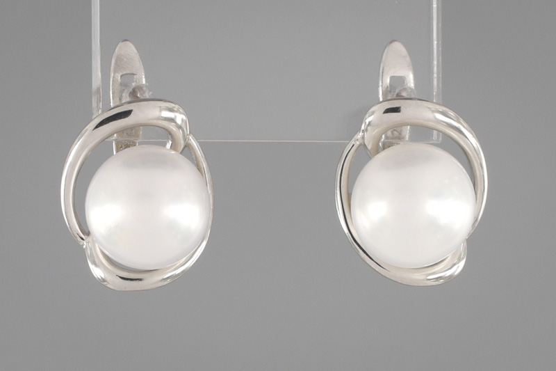 Paveikslėlis Sidabriniai auskarai su perlais