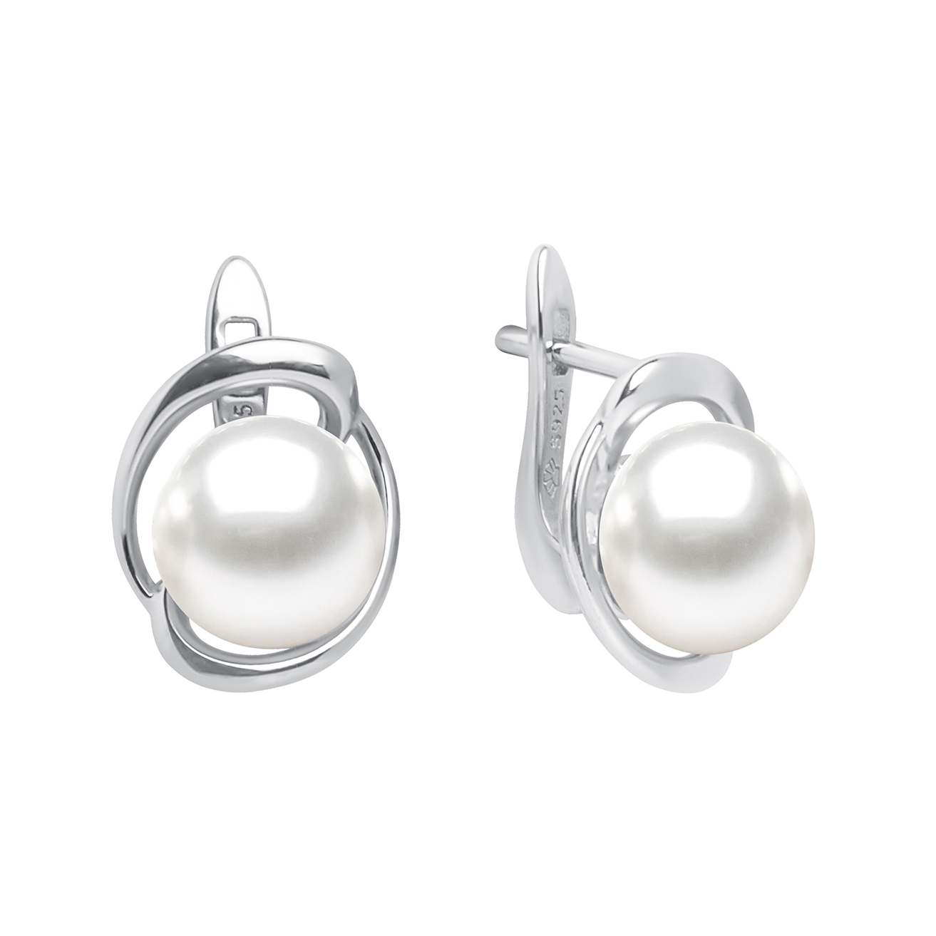 Paveikslėlis Sidabriniai auskarai su perlais