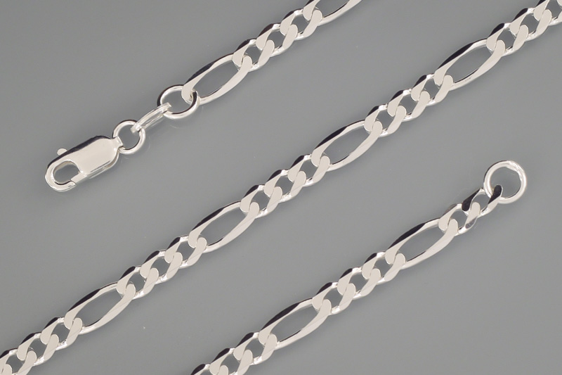 Изображение Серебряная цепочка "Figaro"