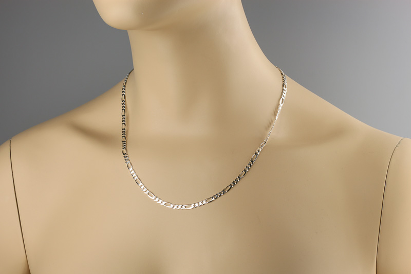Изображение Серебряная цепочка "Figaro"