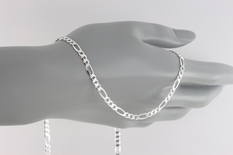 Изображение Серебряная цепочка "Figaro"