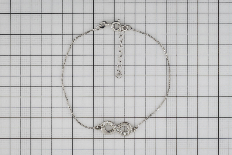 Paveikslėlis Sidabrinė apyrankė su cirkoniais 16-19,5 cm