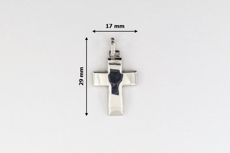 Изображение Серебряный католический крестик 