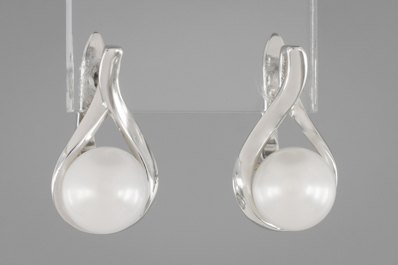 Paveikslėlis Sidabriniai auskarai su perlais