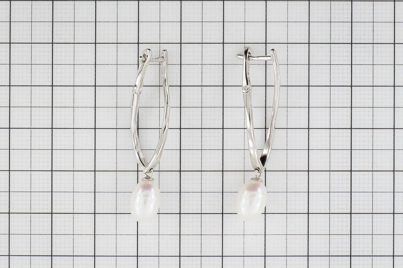 Paveikslėlis Sidabriniai auskarai su perlais