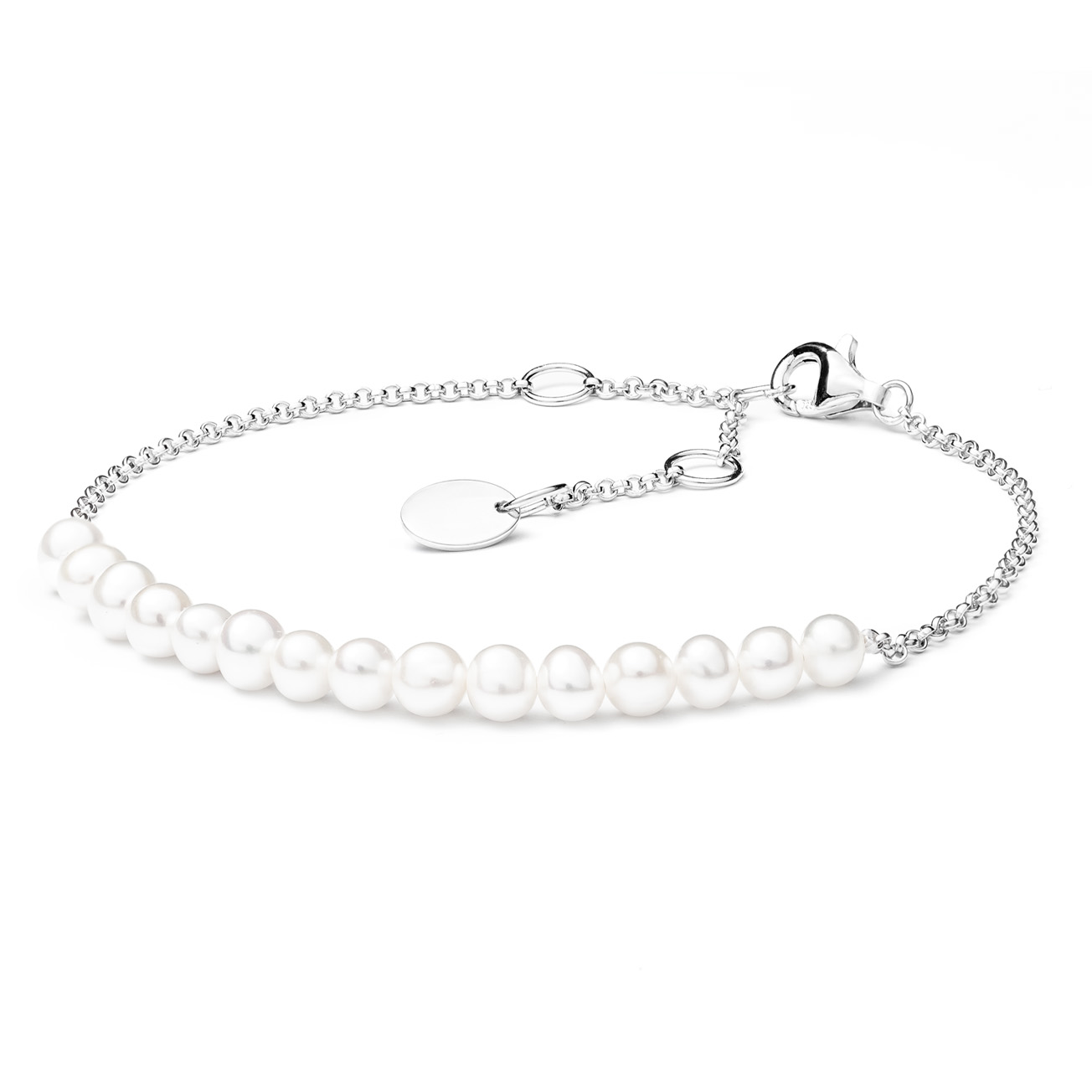 Paveikslėlis Sidabrinė apyrankė su perlais