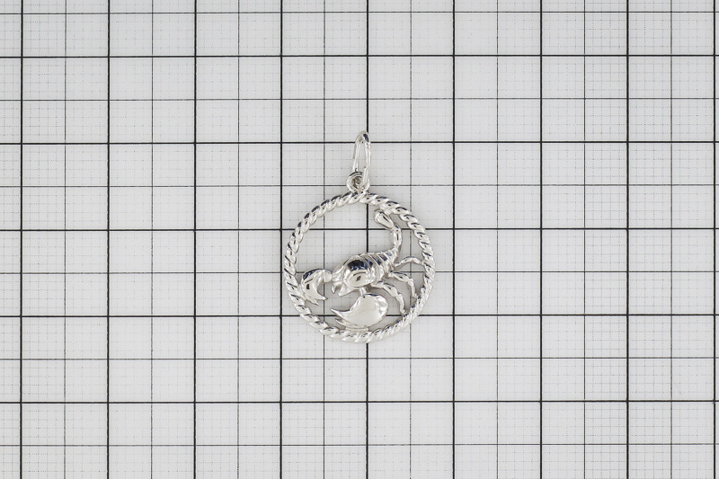 Изображение Серебряная подвеска "Скорпион" 