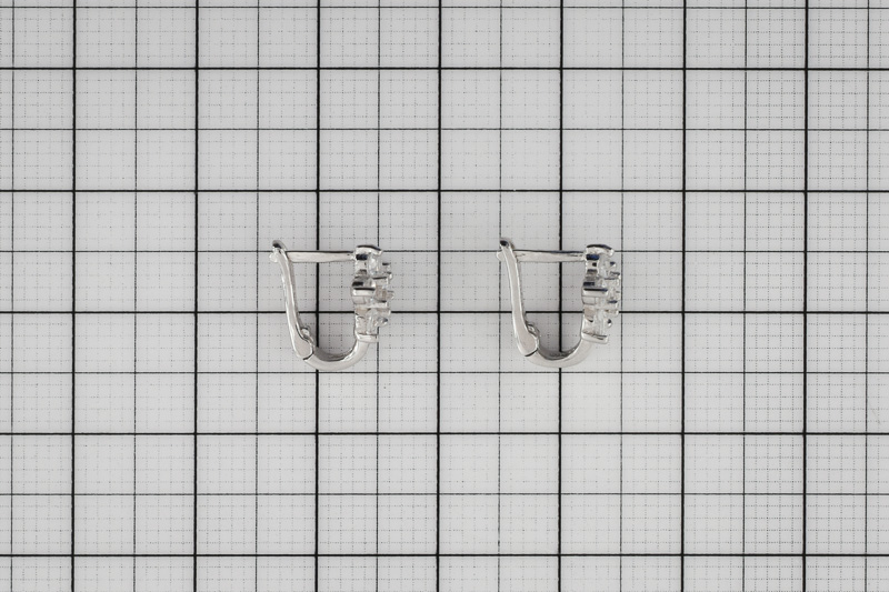 Paveikslėlis Sidabriniai auskarai su cirkoniais