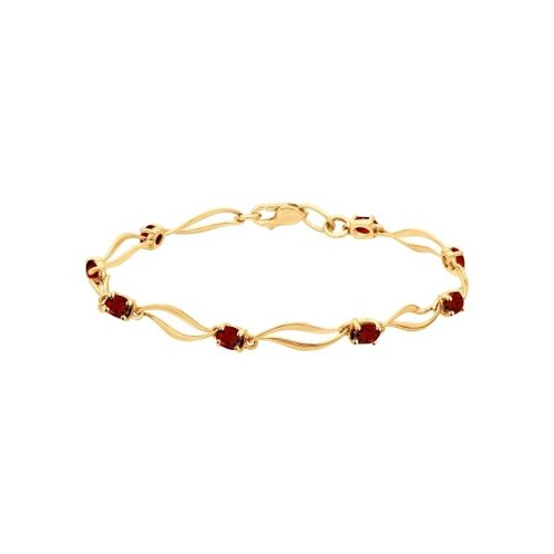 Изображение Золотой браслет с гранатами