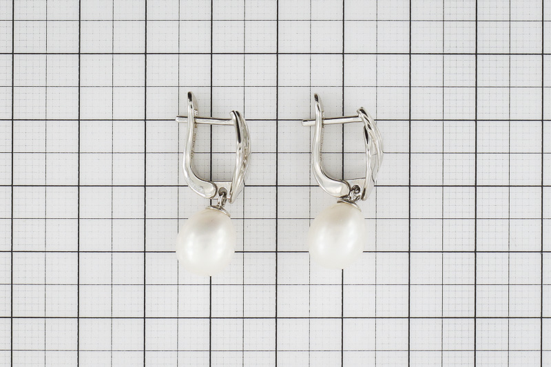 Paveikslėlis Sidabriniai auskarai su perlais