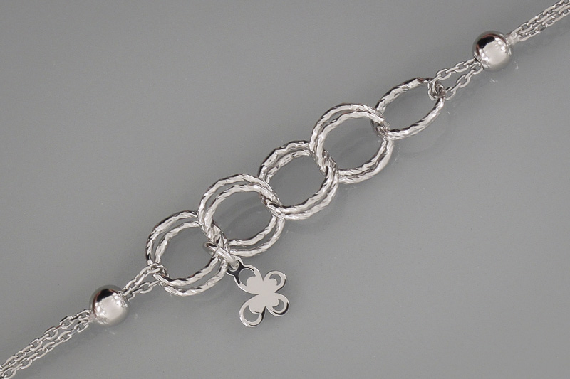 Изображение Серебряный браслет 17-19,5 см