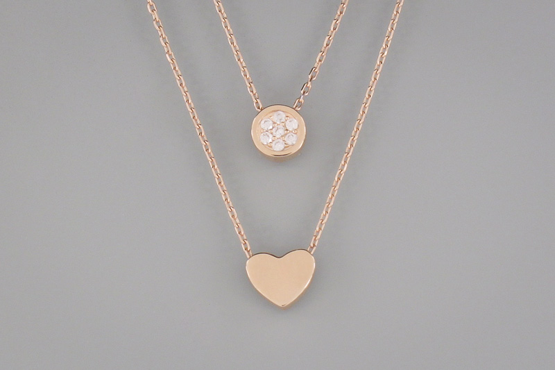 Изображение Золотая цепочка с цирконами 45-48 см