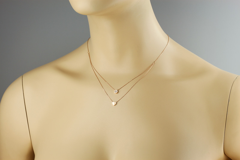 Изображение Золотая цепочка с цирконами 45-48 см