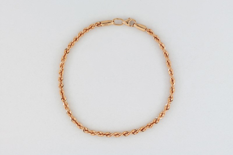 Изображение Золотой браслет "Rope"