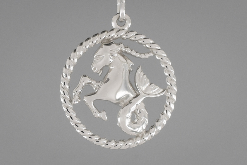 Paveikslėlis Sidabrinis pakabukas "Ožiaragis"