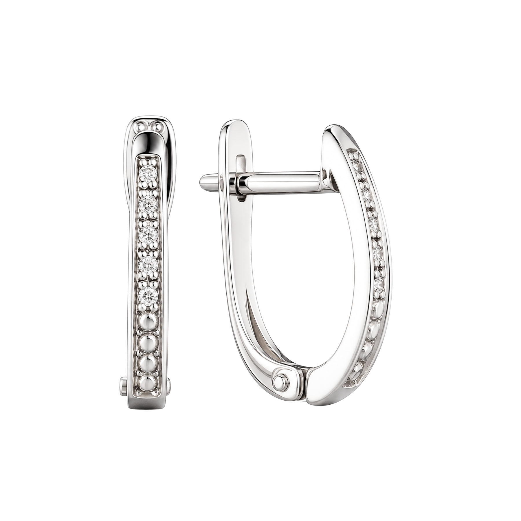 Изображение Серьги из белого золота с бриллиантами