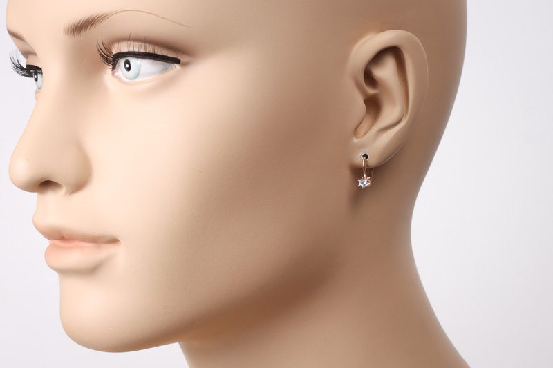 Paveikslėlis Auksiniai auskarai su cirkoniais