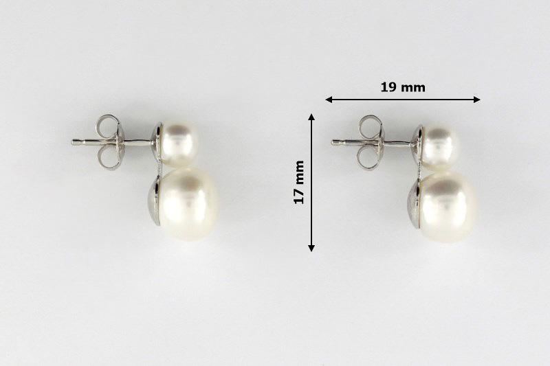 Paveikslėlis Sidabriniai auskarai su perlais