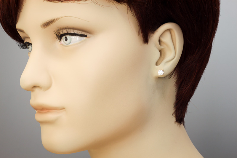 Paveikslėlis Auksiniai auskarai su cirkoniais