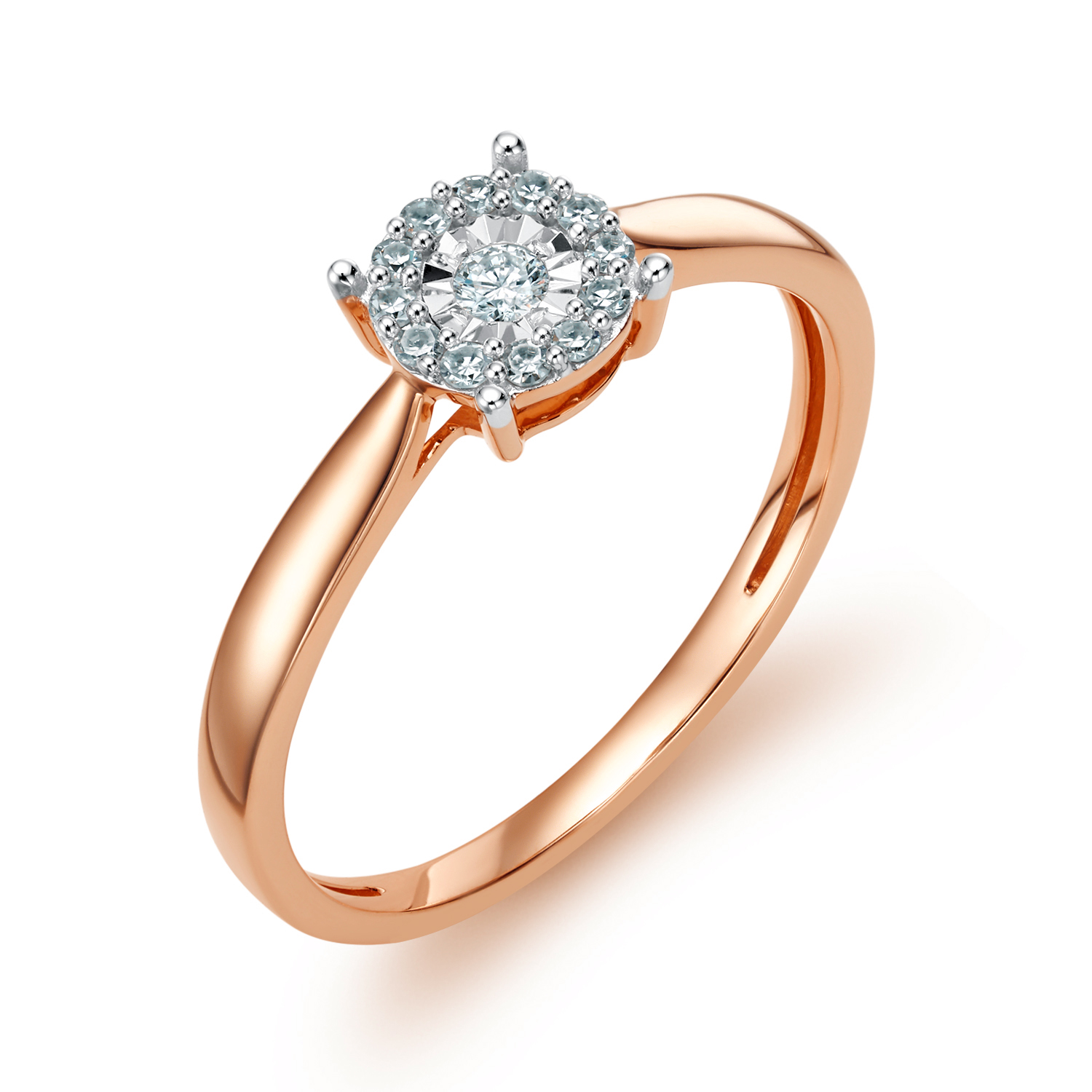 Изображение Золотое кольцо с бриллиантами