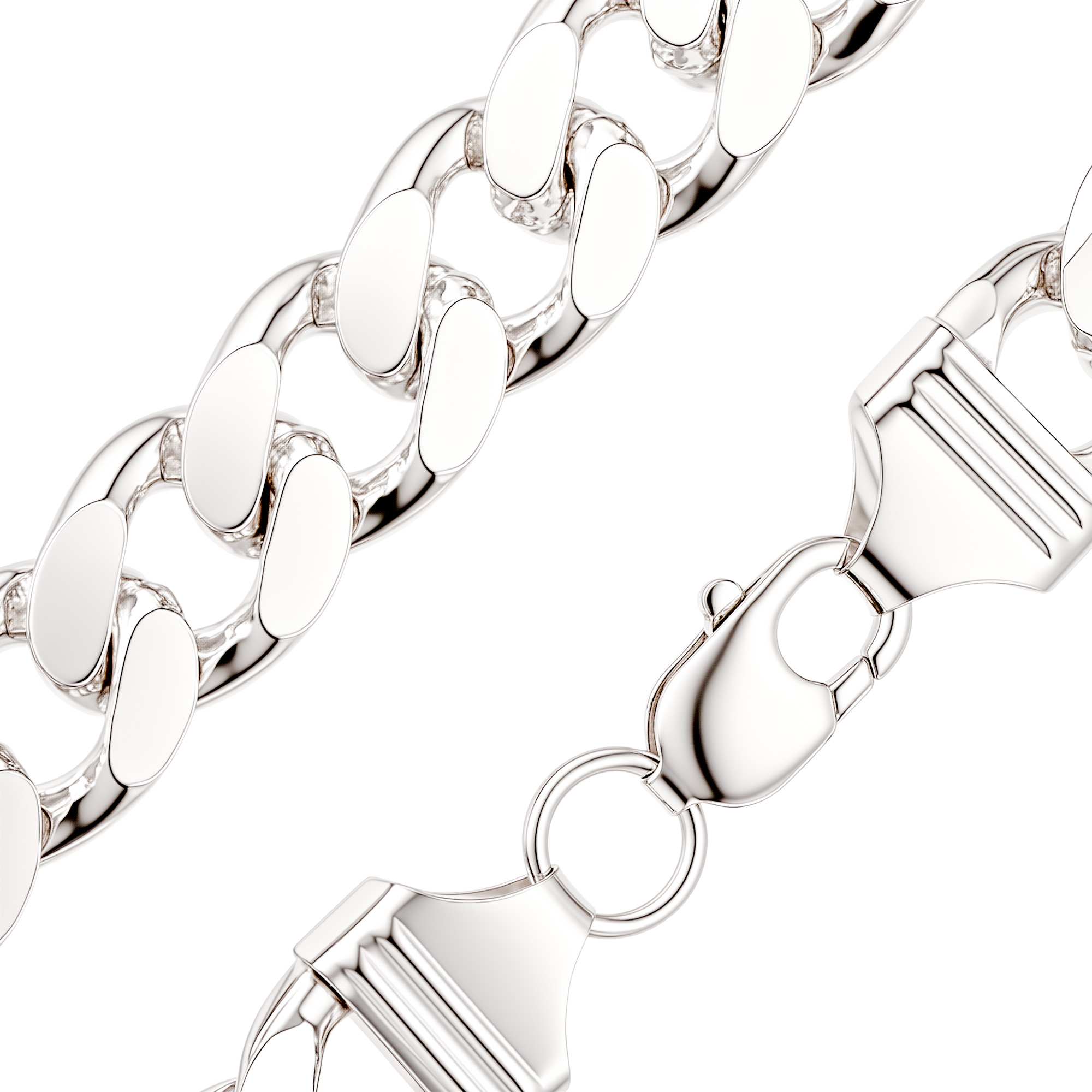 Paveikslėlis Sidabrinė grandinėlė "Curb"