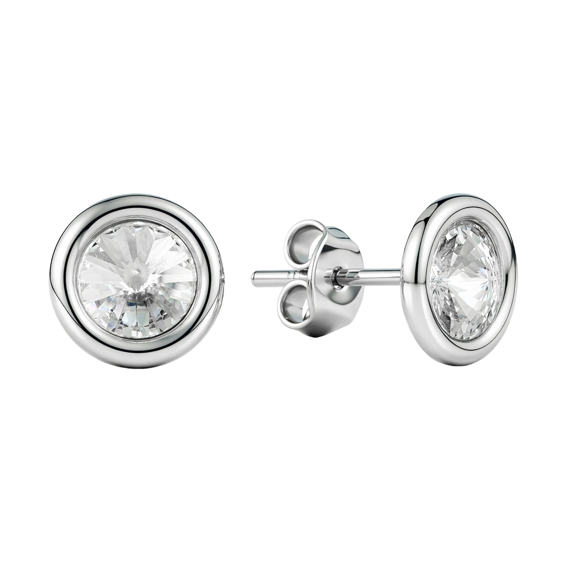 Paveikslėlis Sidabriniai auskarai su Swarovski kristalais