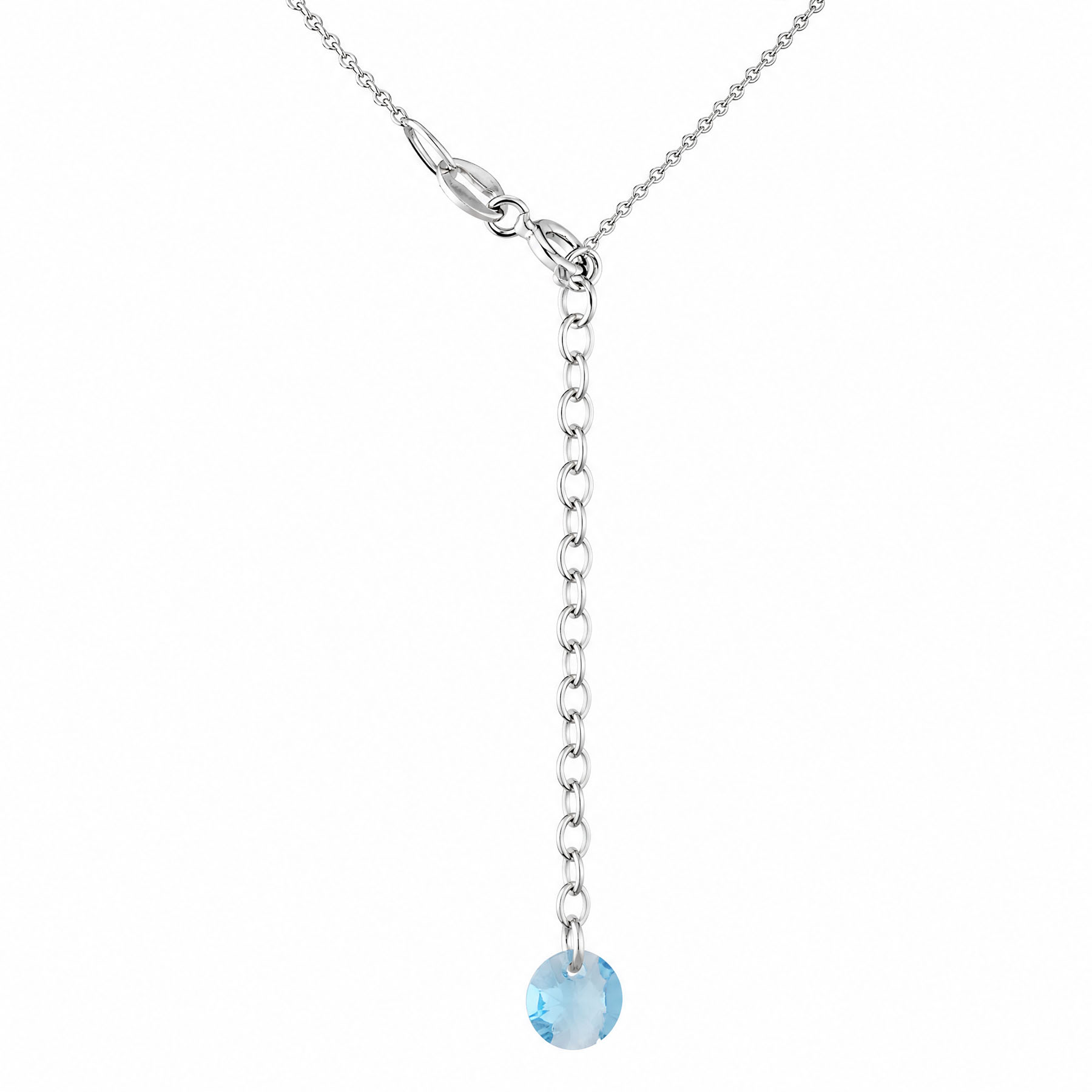 Paveikslėlis Sidabrinė grandinėlė su Swarovski kristalais