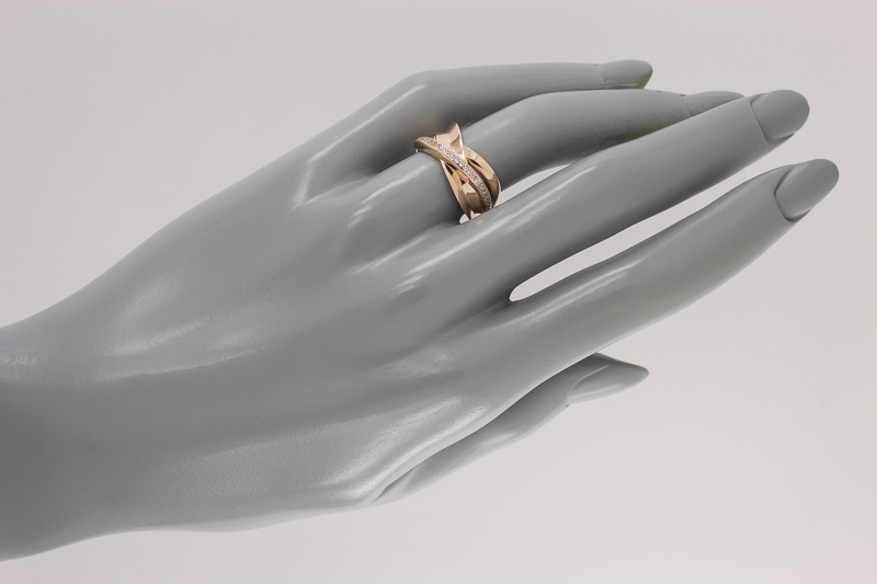 Paveikslėlis Auksinis žiedas su cirkoniais