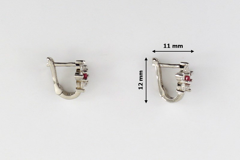 Paveikslėlis Sidabriniai auskarai su cirkoniais