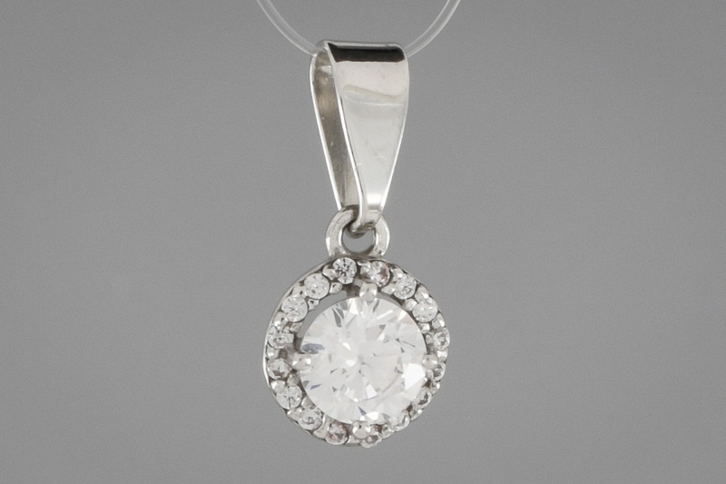 Paveikslėlis Sidabrinis pakabukas su cirkoniais