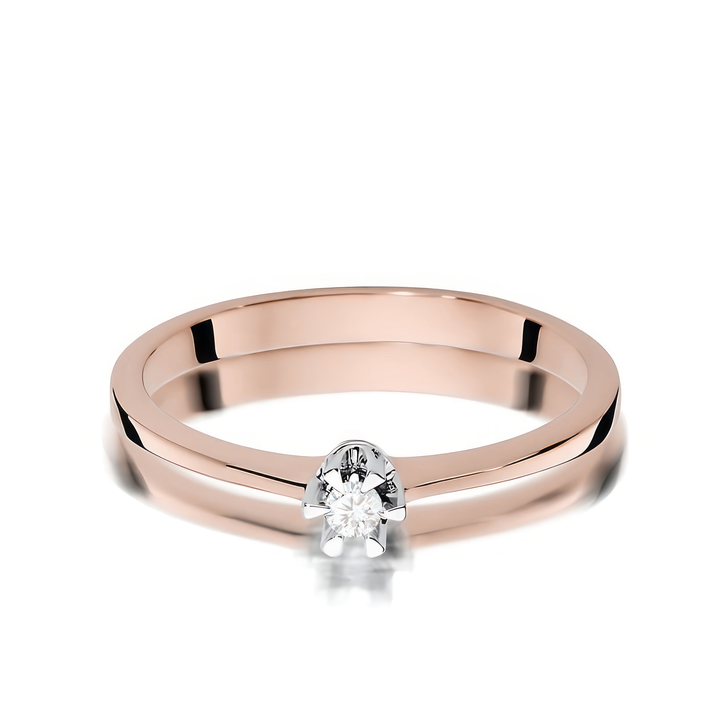 Paveikslėlis Auksinis žiedas su briliantu