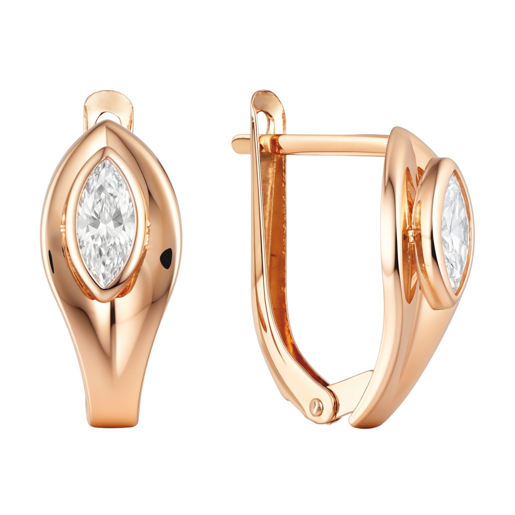 Paveikslėlis Auksiniai auskarai su cirkoniais