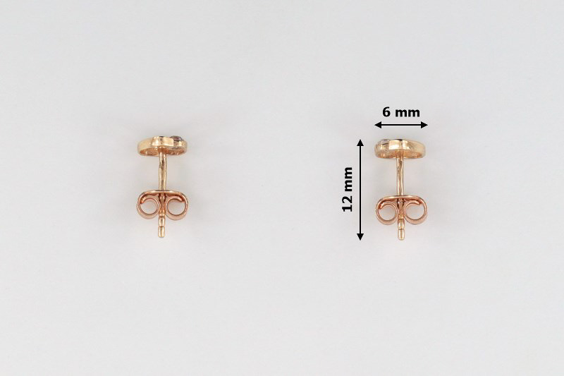 Paveikslėlis Auksiniai auskarai su cirkoniais