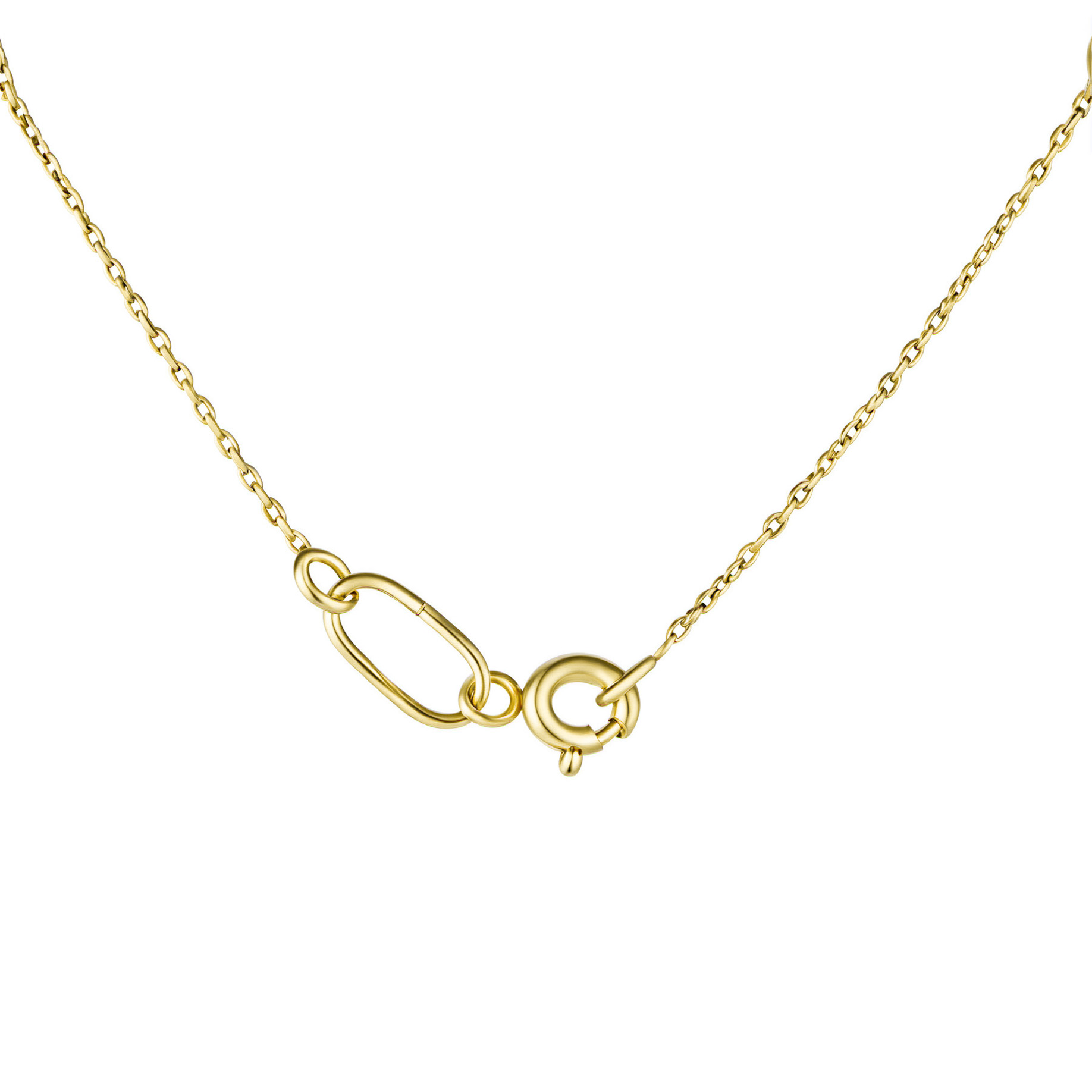 Изображение Цепочка из желтого золота с цирконом