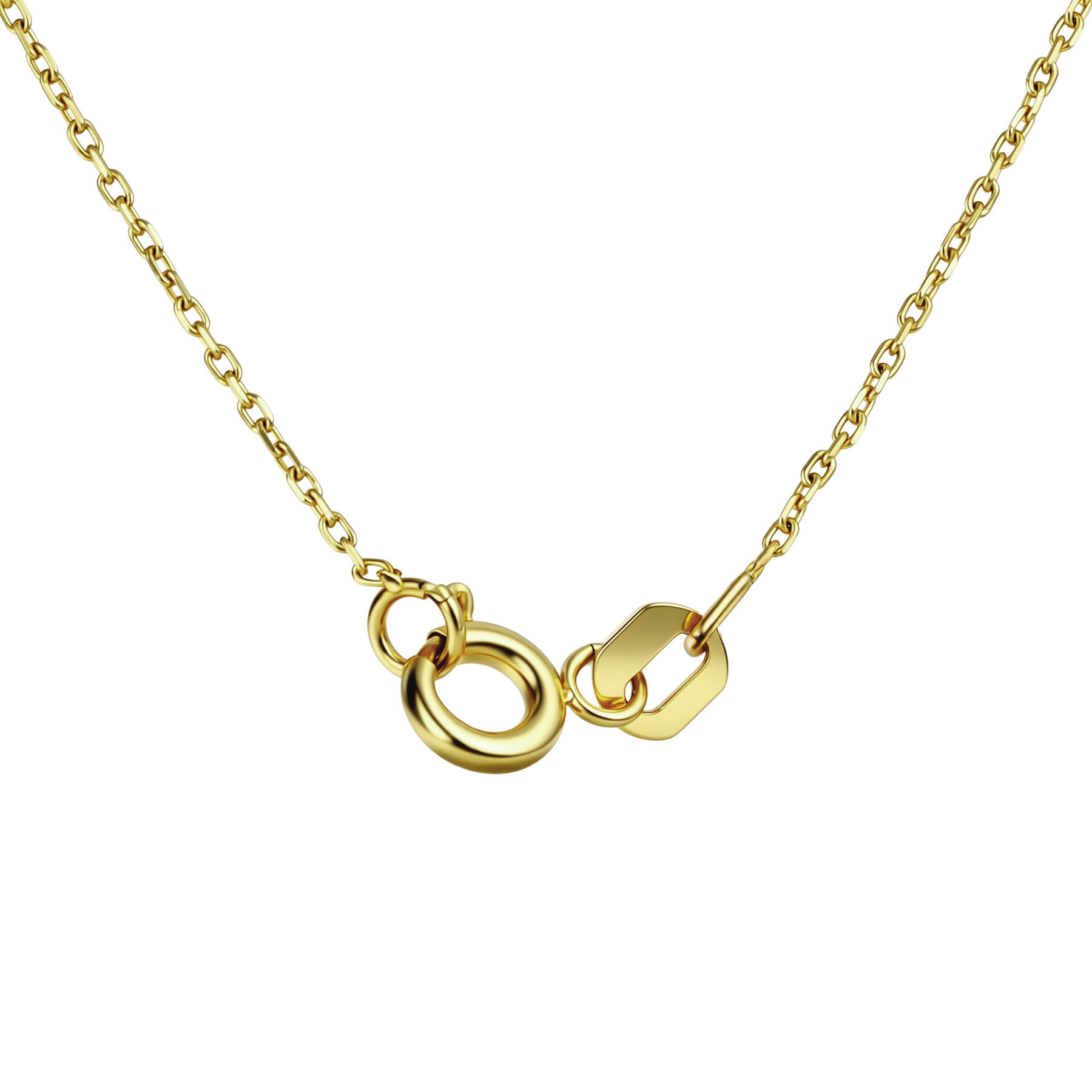 Изображение Цепочка из желтого золота с цирконом