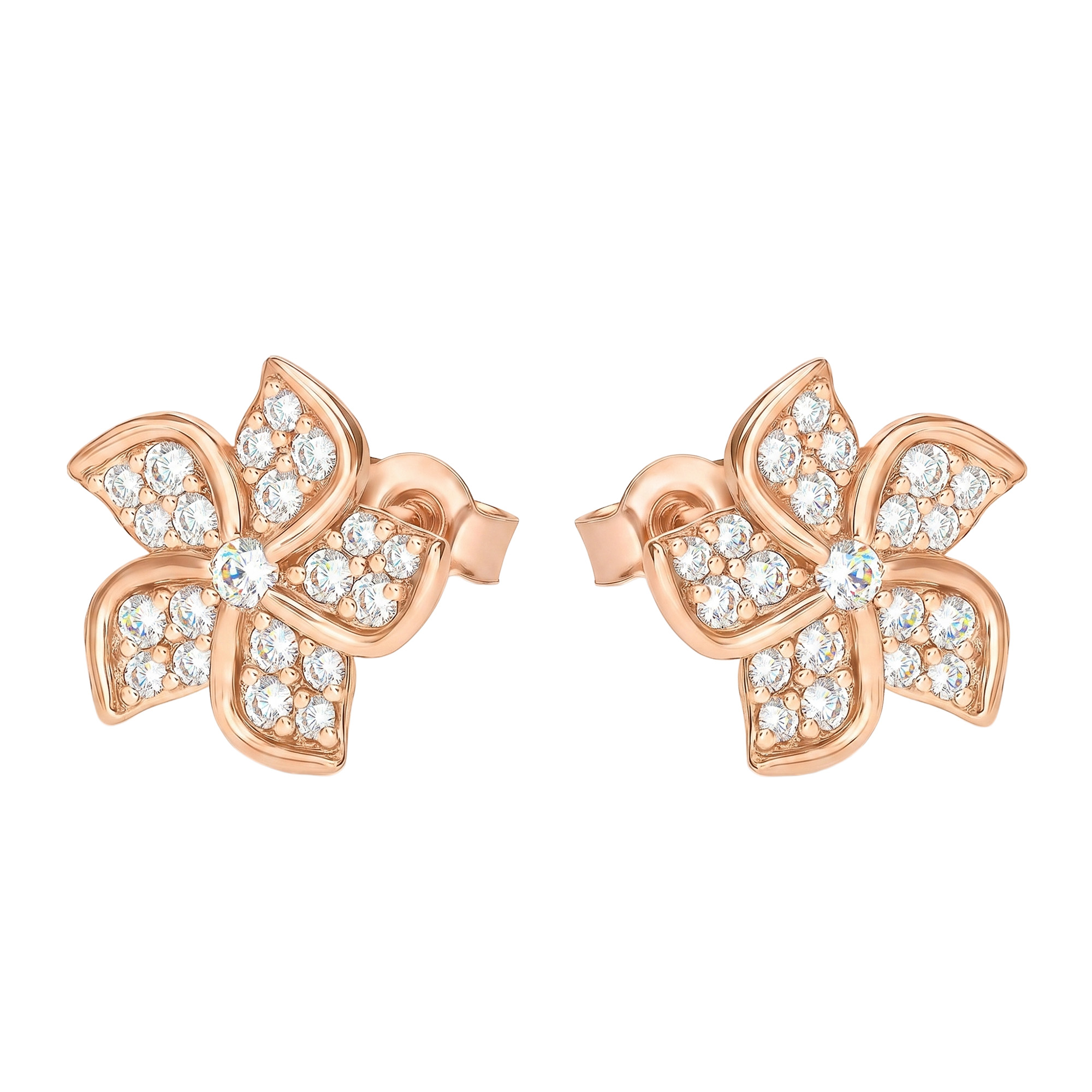 Paveikslėlis Auksiniai auskarai su cirkoniais