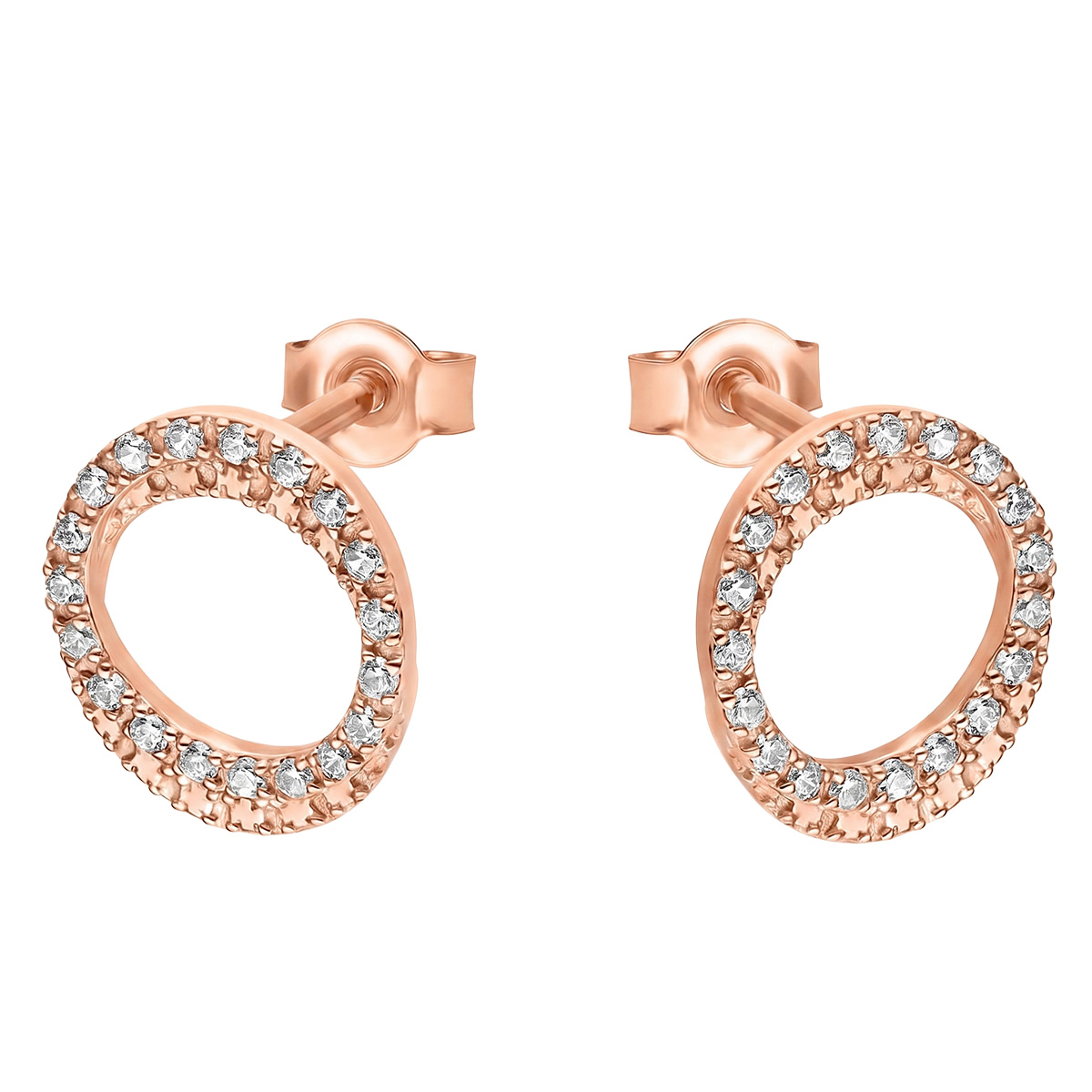 Paveikslėlis Auksiniai auskarai su cirkoniais