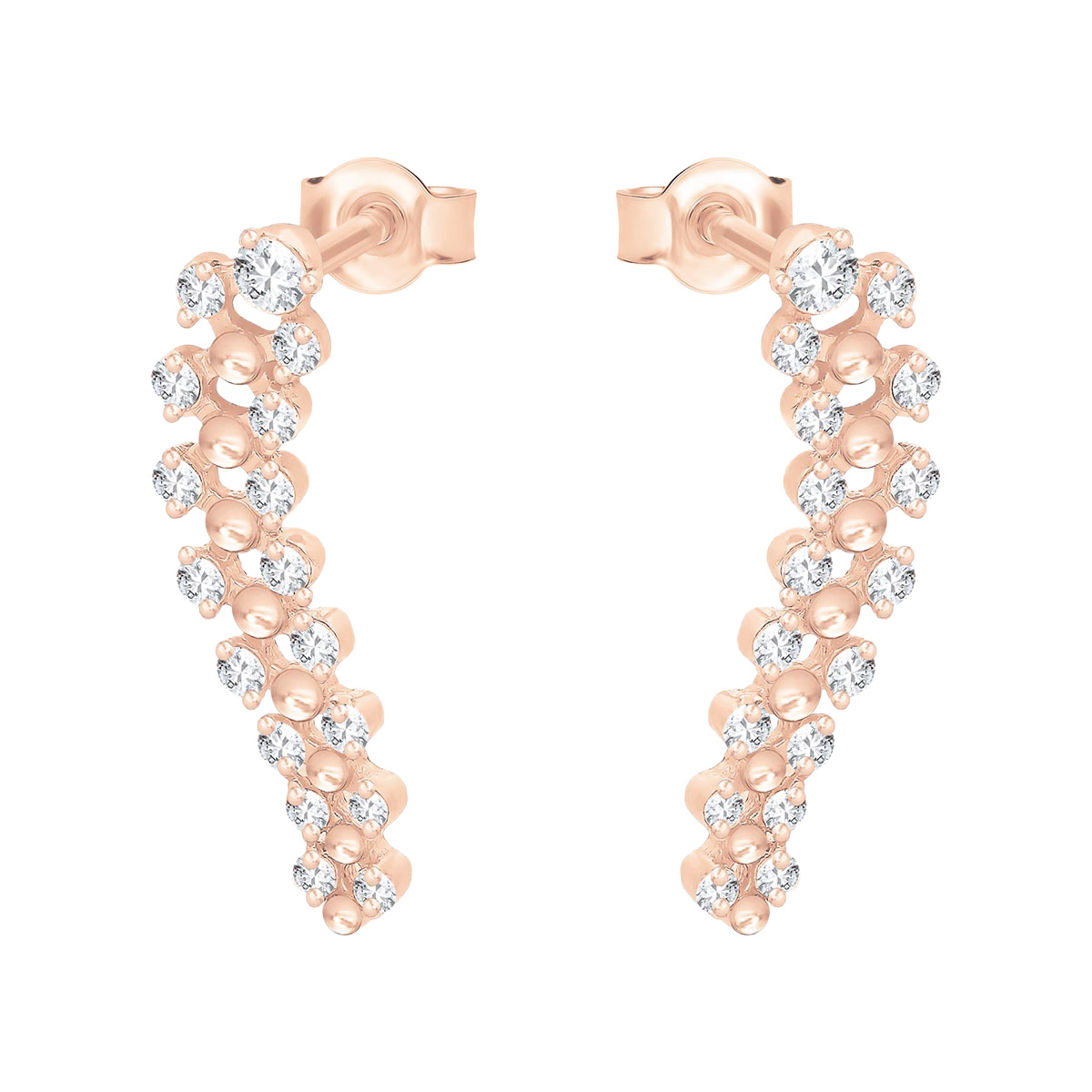 Paveikslėlis Auksiniai auskarai su cirkoniais