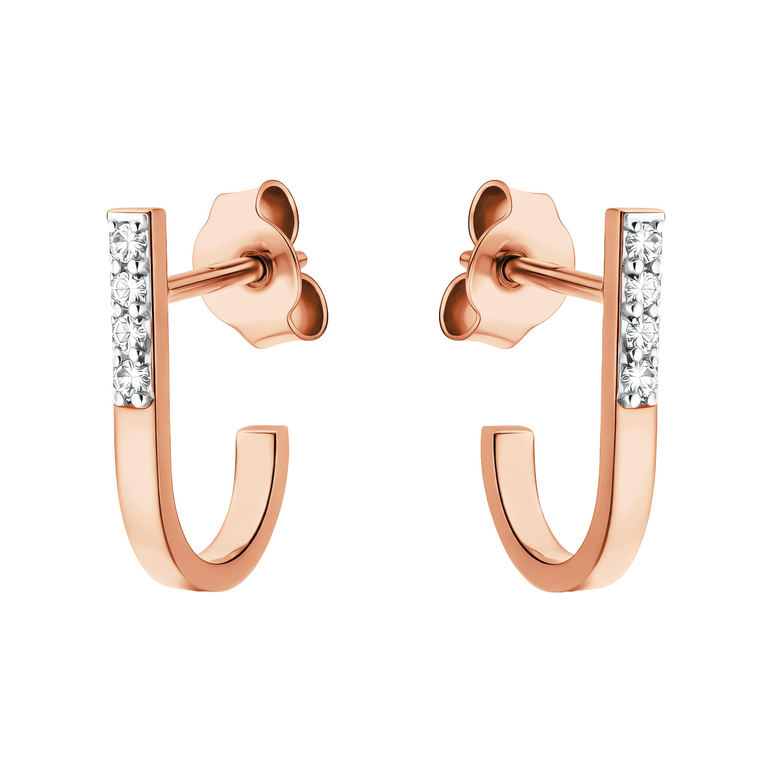 Paveikslėlis Auksiniai auskarai su cirkoniais