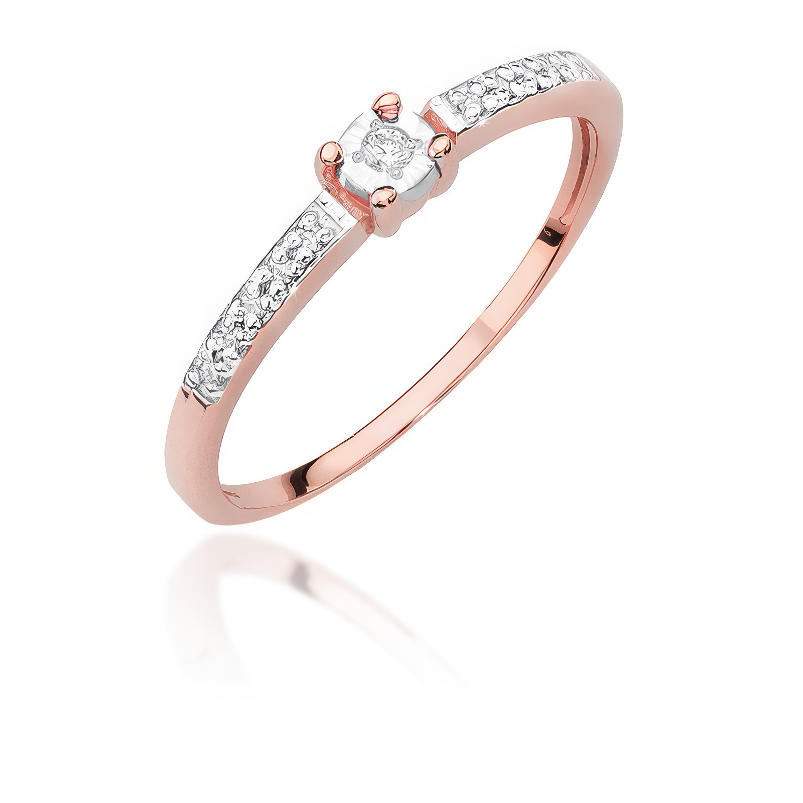 Paveikslėlis Auksinis žiedas su briliantais