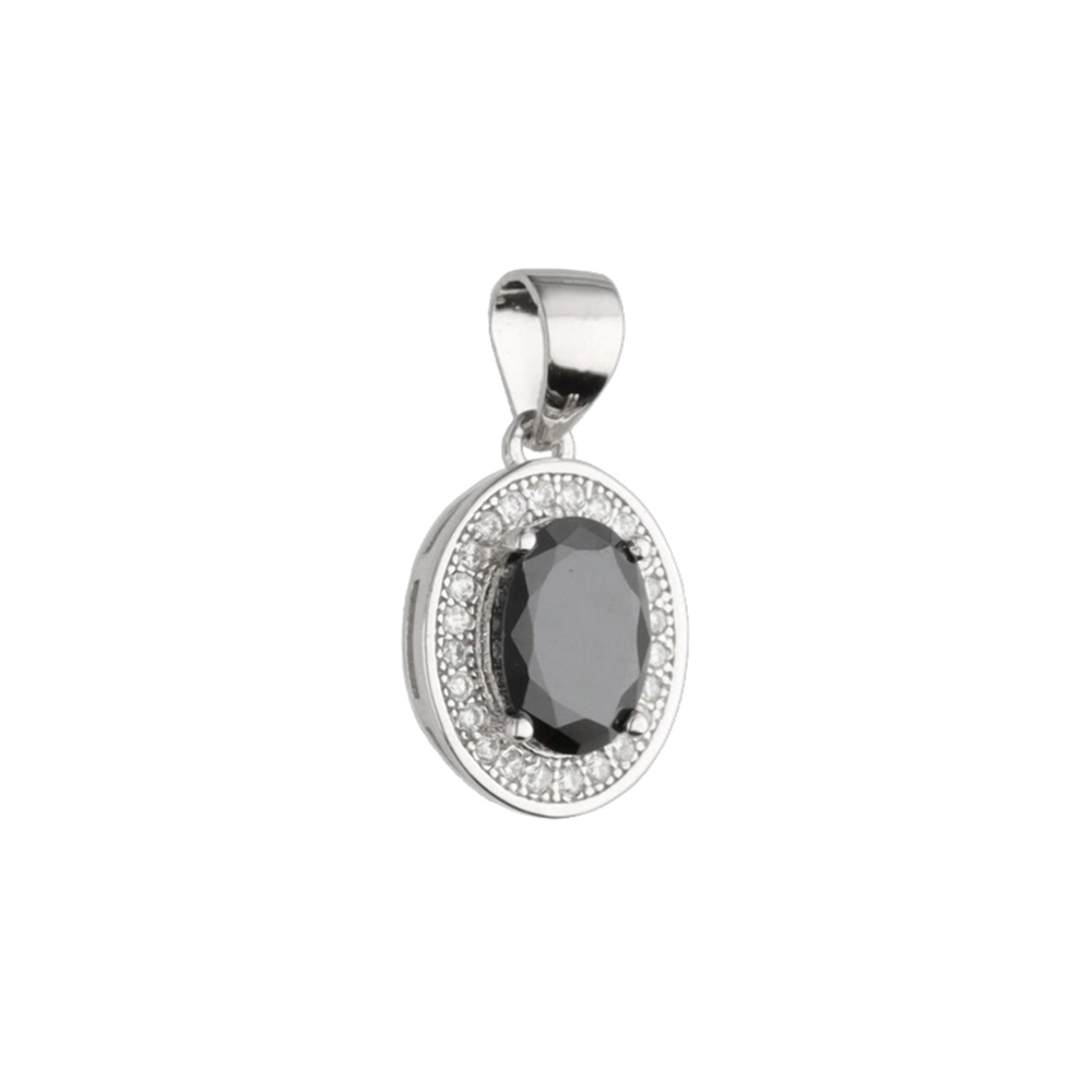 Изображение Серебряная подвеска с цирконами
